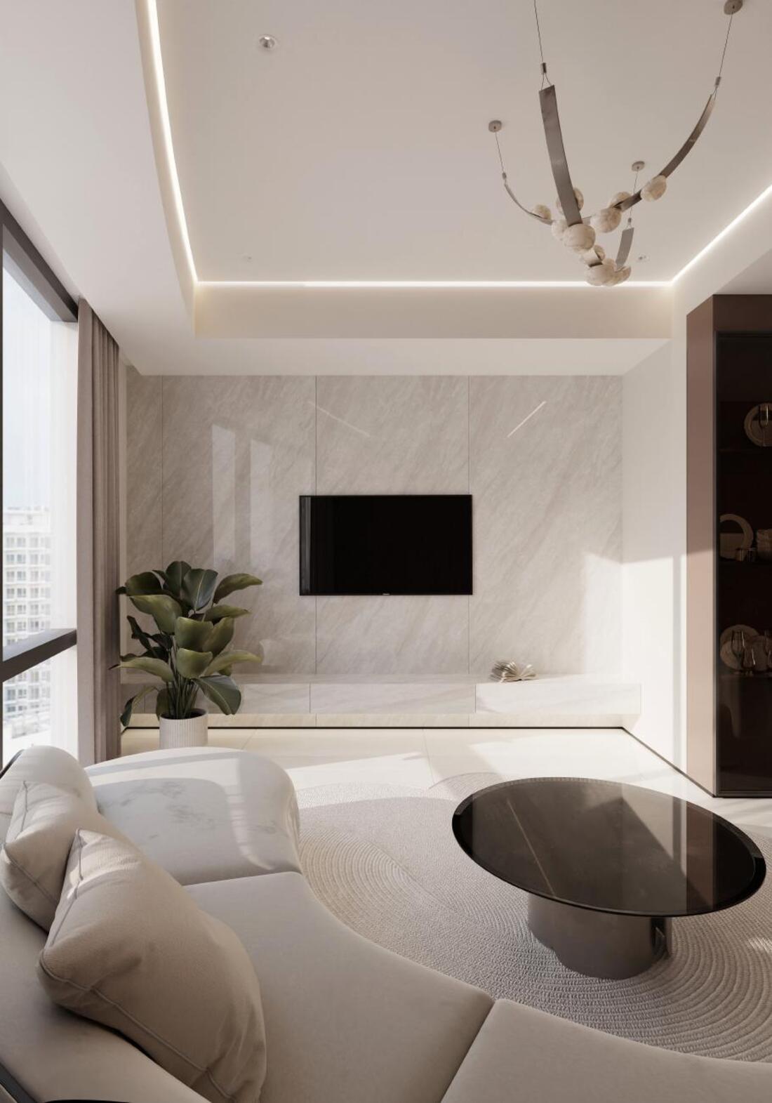 Гостиная — ремонт Binochi, Piramit Tower, 42 этаж